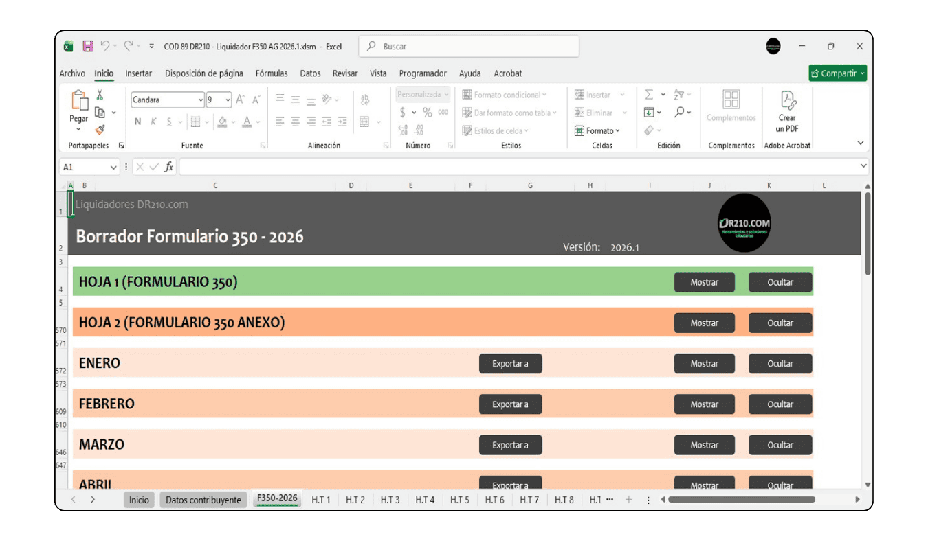 Acumulados de retención para el Formato 1001 de exógena, la solución que Actualícese no integra.
