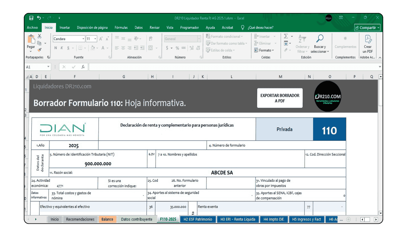 Liquidación de subcapitalización y determinación de intereses no deducibles por vínculos económicos.