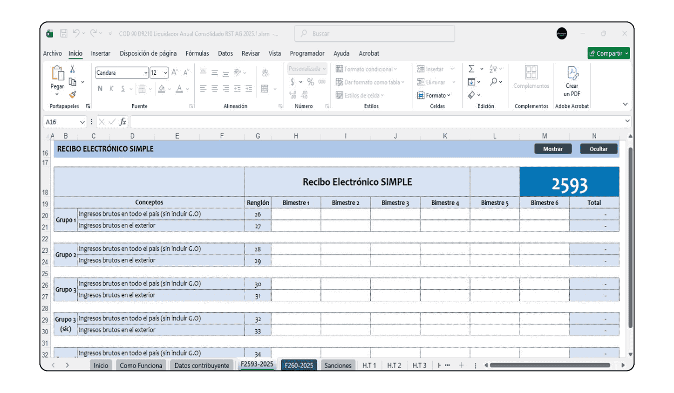Aplicación de descuentos tributarios y ajustes de retenciones practicadas al Régimen Simple.