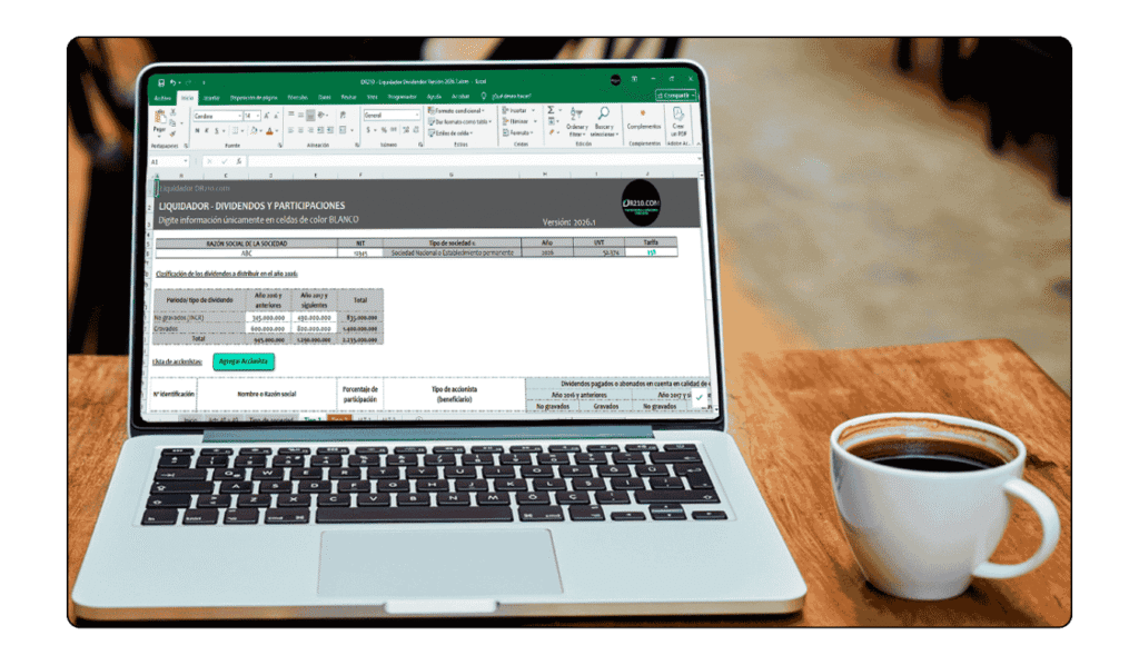 Compatibilidad de la herramienta en Excel para dividendos con Windows, Mac y Office 2010+.