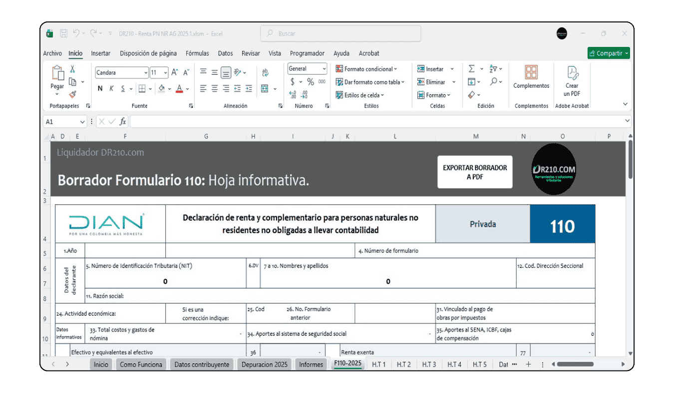 Más de 10 mensajes de control y advertencia para asegurar datos consistentes y correctos.
