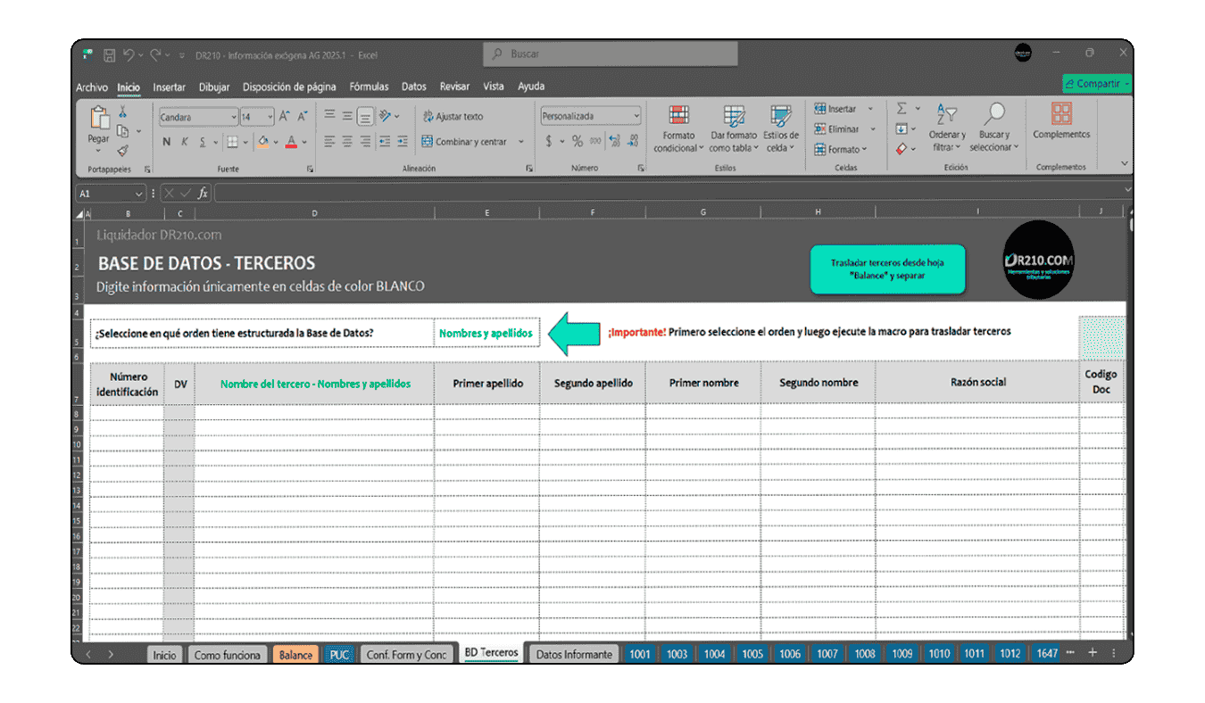 reportes automáticos de información exógena en excel para contadores